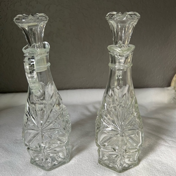 vintage Anchor Hocking Star of David oil or vinegar cruet. - Picture 4 of 6